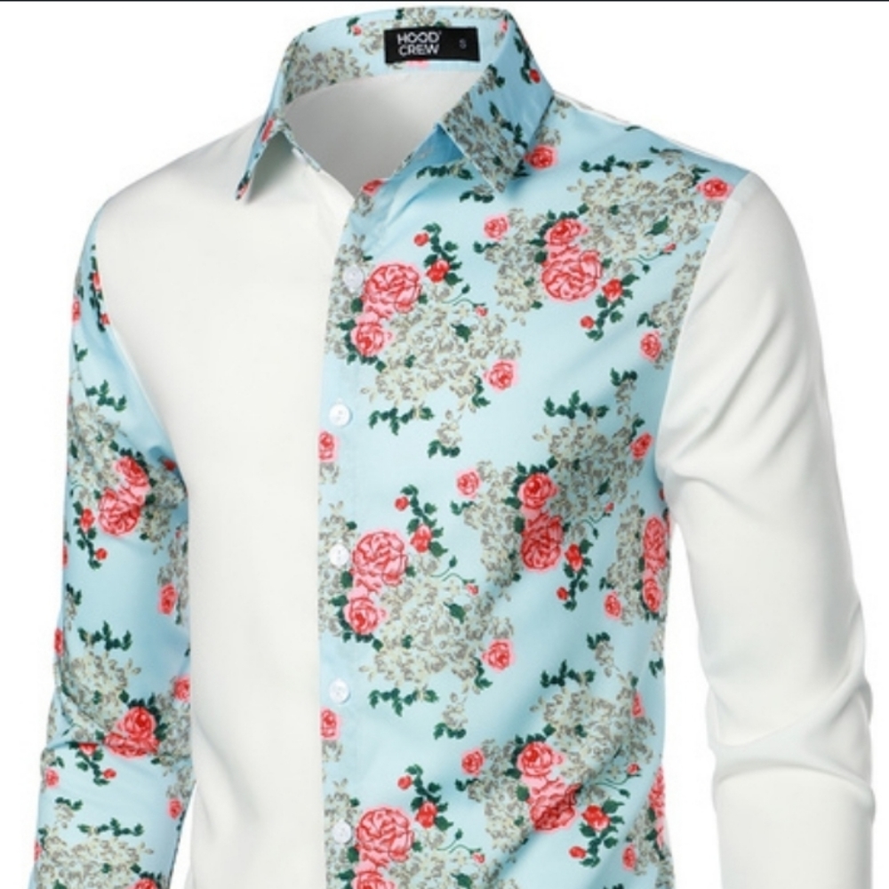 Mens flower print shirt